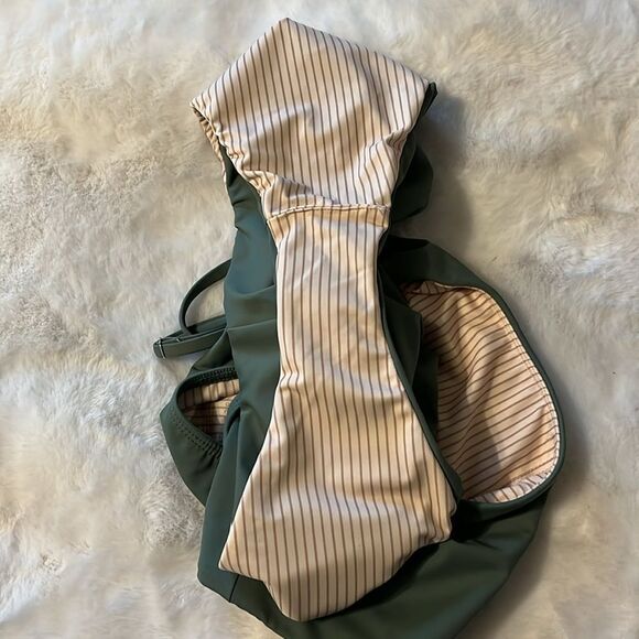 New! LOCAL THREAD Matador One Piece Swimsuit in Aloe Size Small NWT no padding - Picture 10 of 11